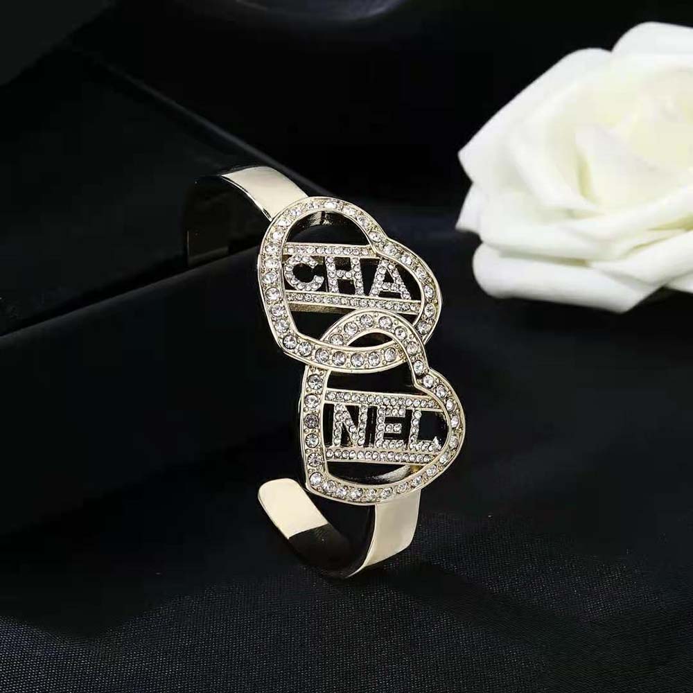 Chanel Women Cuff in Metal and Strass