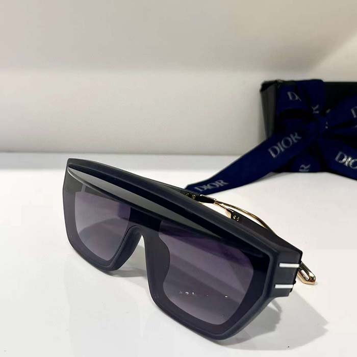 Dior Unisex Dior Club M7U Gradient Gray Mask Sunglasses