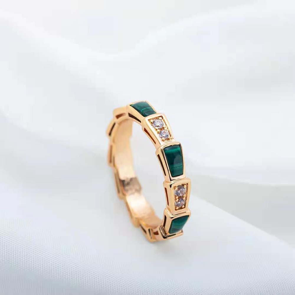 Bvlgari Women Use of Unconventional Materials Serpenti Viper Ring