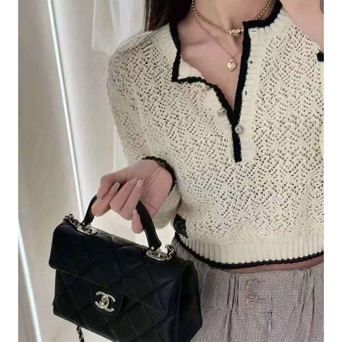 Chanel Women CC Pendant Choker Metal Strass Gold Crystal