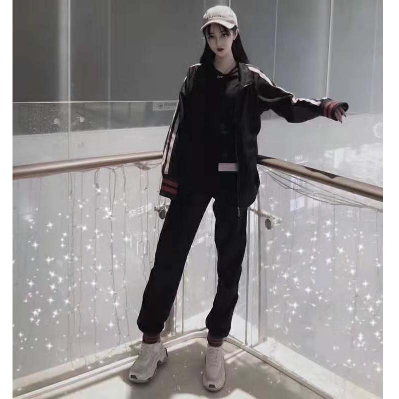 Gucci Women Technical Jersey Jacket-Black