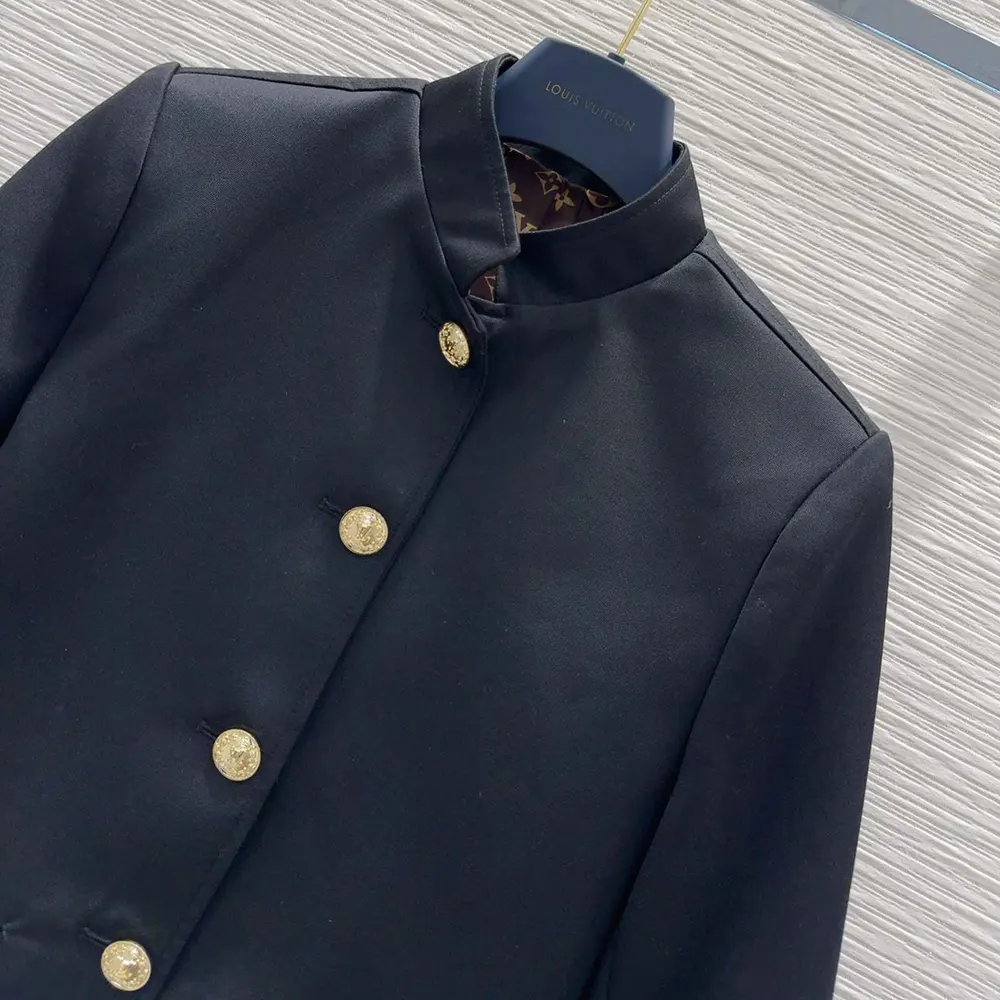 Louis Vuitton Women LV Button Officer Jacket 1AHUQY