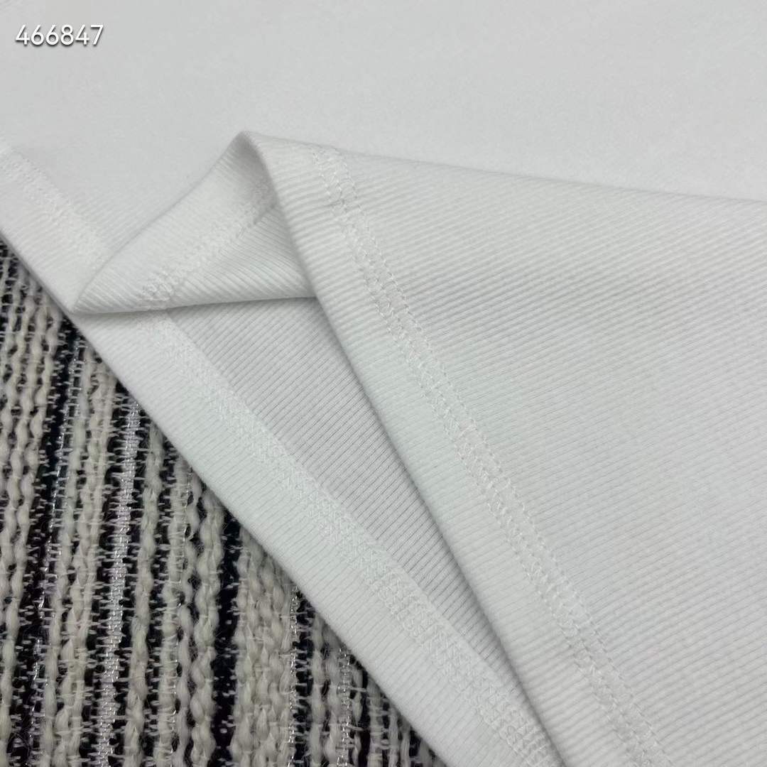 Gucci Women GG Rib Cotton Tank Top Gucci Print White Scoop Neck Sleeveless