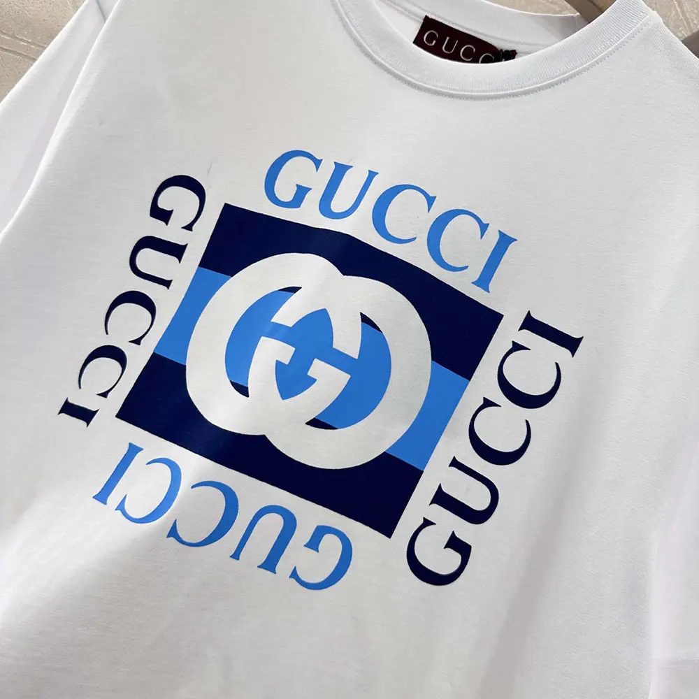 Gucci Women Printed Cotton Jersey T-shirt ‎796395XJHDB