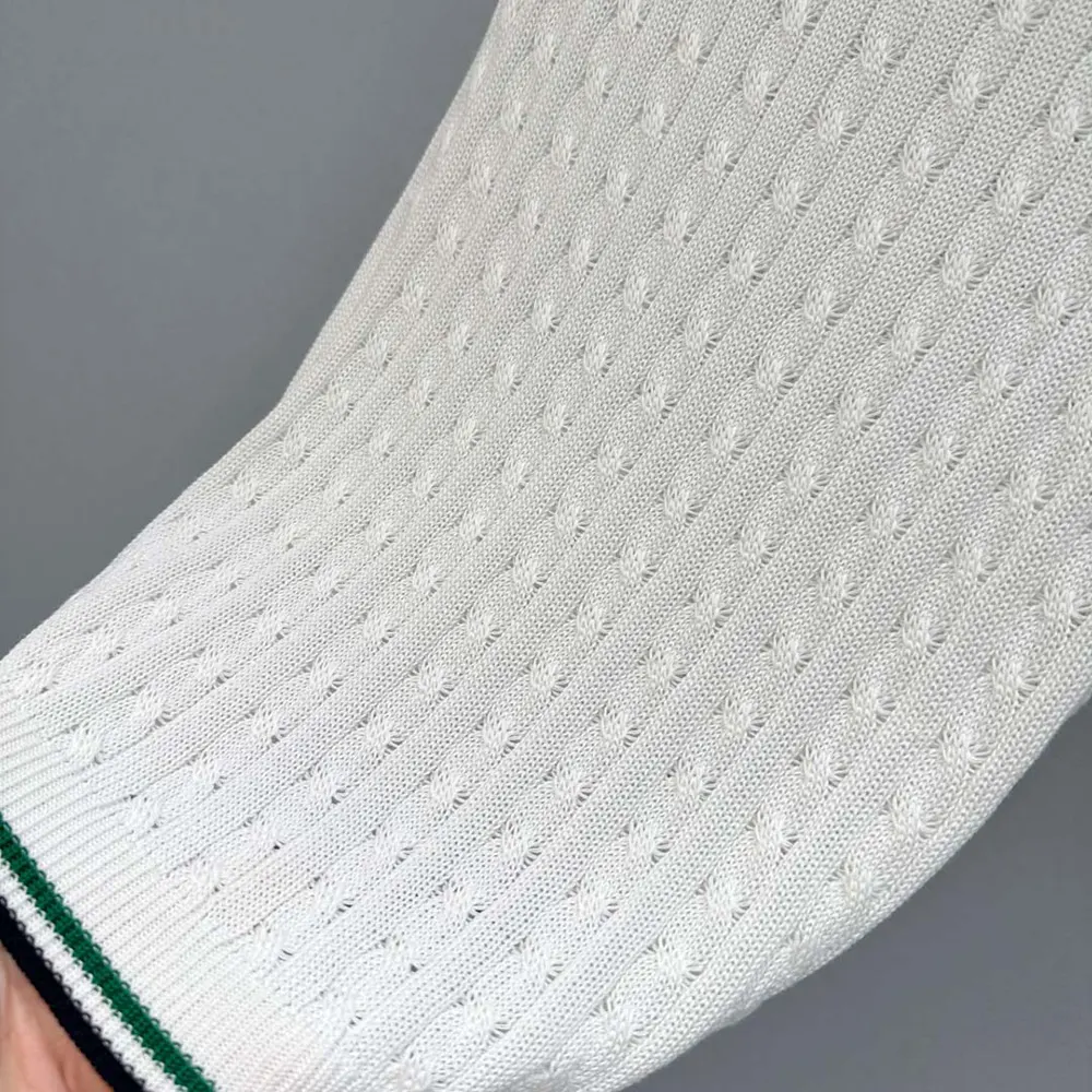 Dior Men Vibe Sweater Vest Ecru Black and Pine Green Cotton and Silk Cable Knit