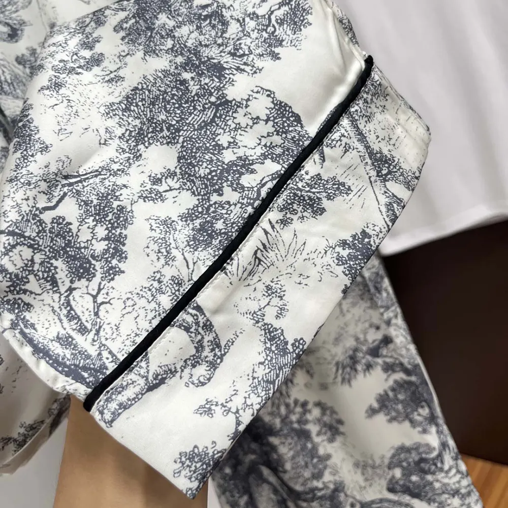 Dior Men Chez Moi Short-Sleeved Silk Pajama Set