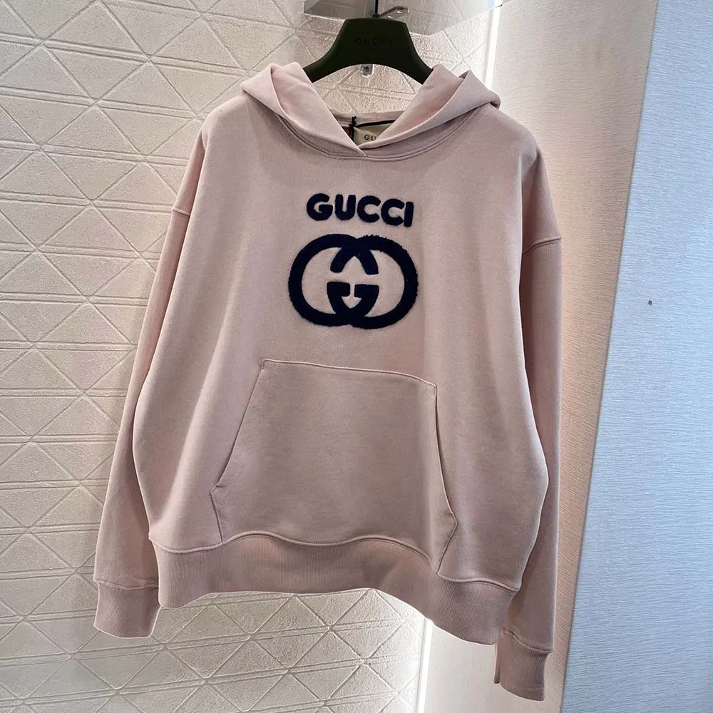 Gucci Women Cotton Jersey Sweatshirt with Embroidery 768122XJF8S5874