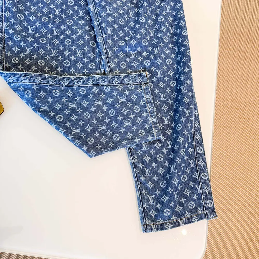 Louis Vuitton Women Monogram Denim Pants 1AI208