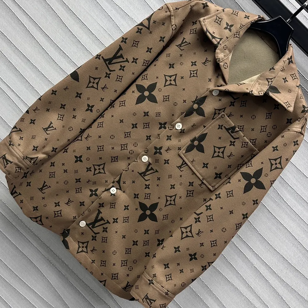 Louis Vuitton Women Monogram Double Face Wool Silk And Cashmere-Blend Overshirt 1AFYF7