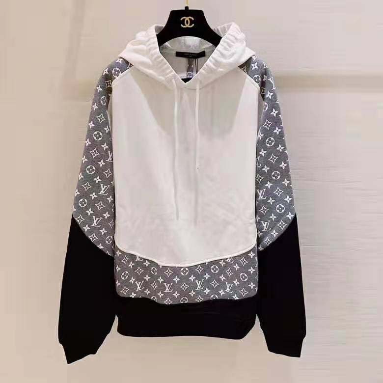 Louis Vuitton LV Women Monogram Circle Cut Hoodie in 100% Cotton-Grey
