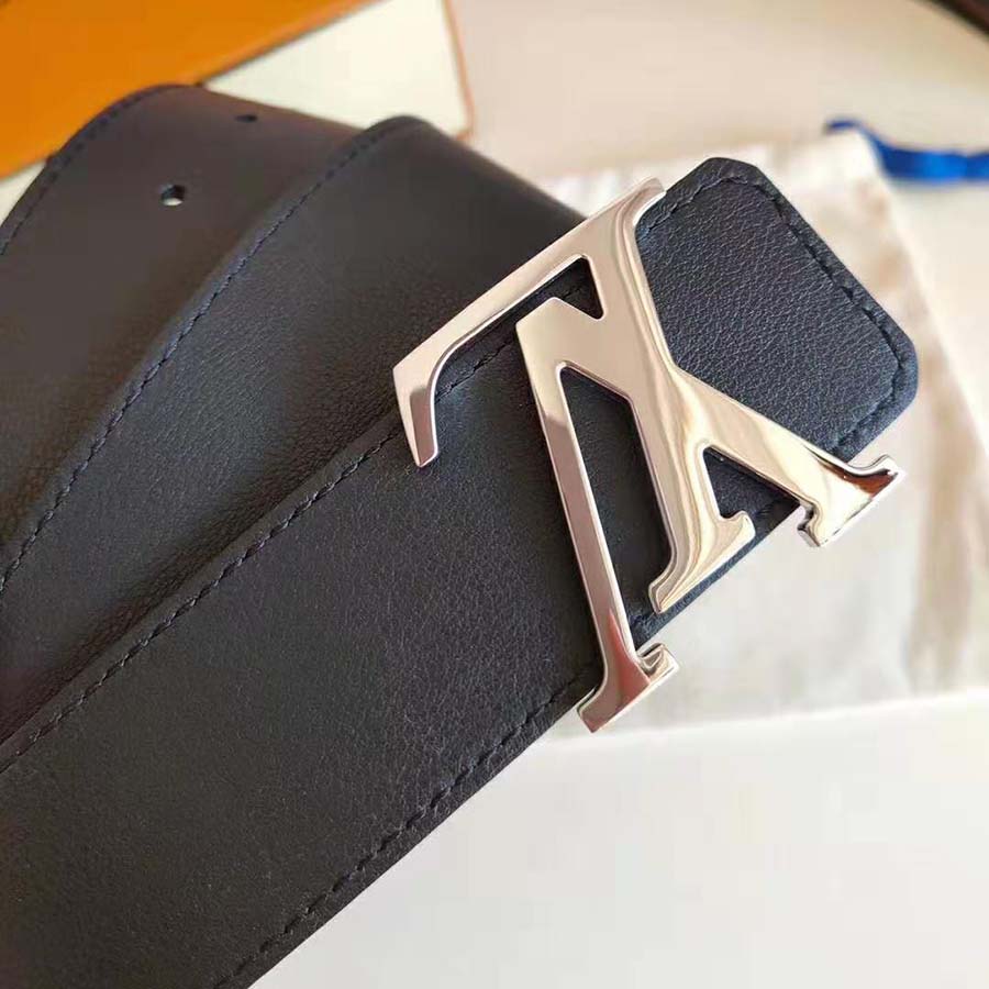 Louis Vuitton LV Unisex LV Initiales 40mm Reversible Belt-Black