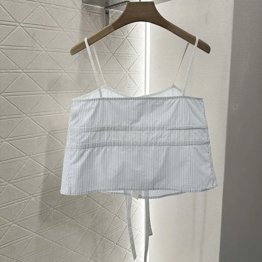 Gucci Women Cotton Fil Coupé Top 831873Z7ASD9025