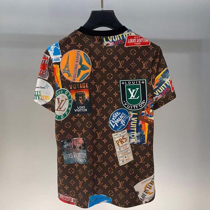 Louis Vuitton Women LV Flight Mode Elysee Palace T-Shirt Cotton Dark Brown 1AFMYH