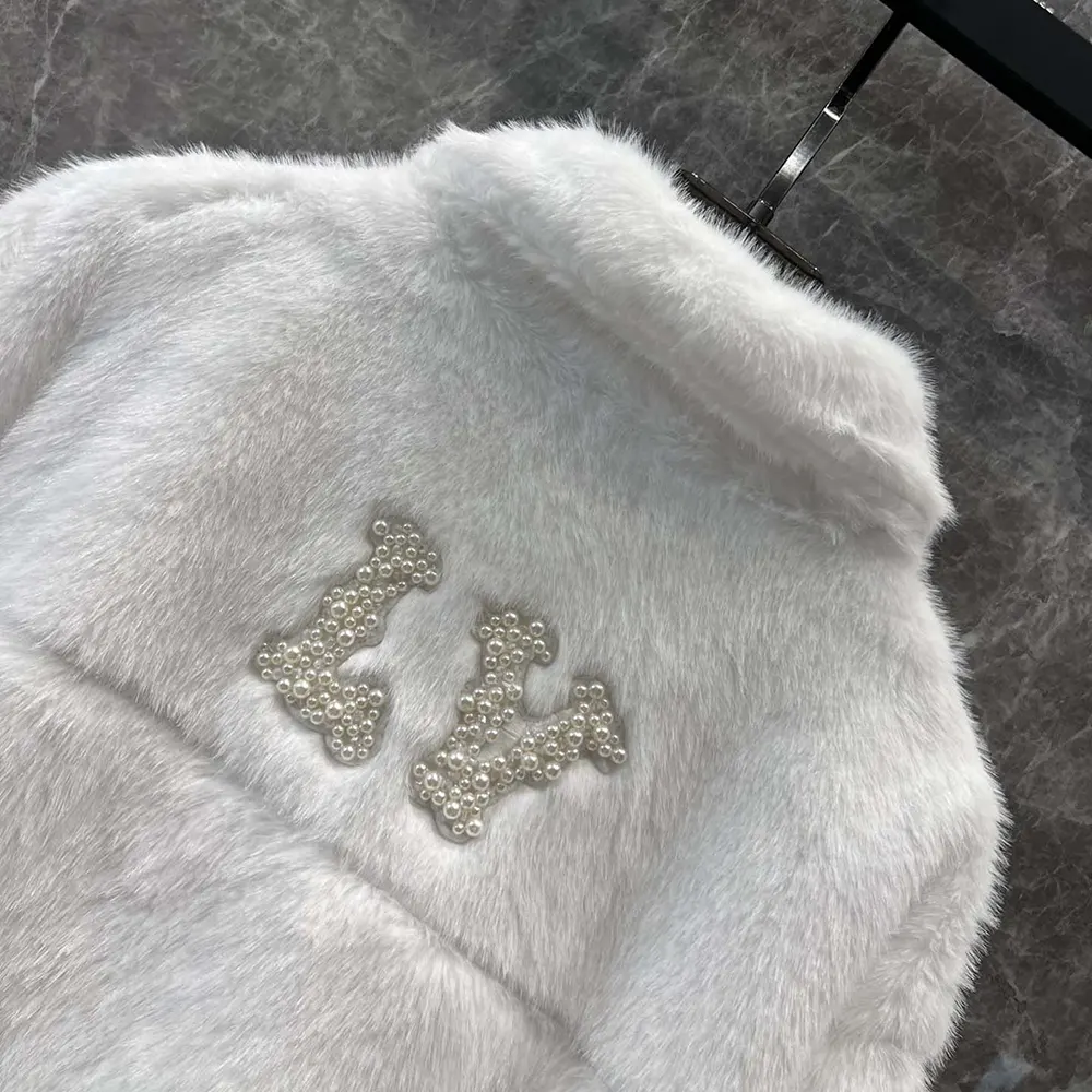 Louis Vuitton Women Mink Trucker Jacket 1AFXB5