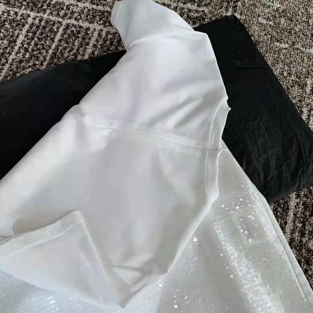 Prada Women Embroidered Cotton T-shirt-White