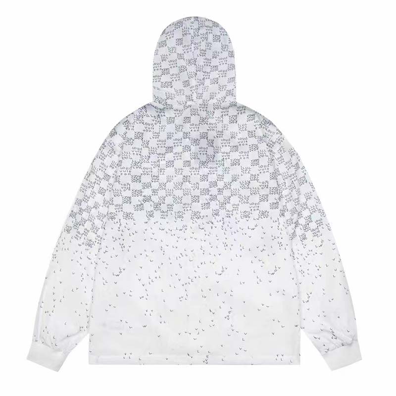 Louis Vuitton LV Women Damier Spread Windbreaker Polyester Optical White Regular Fit