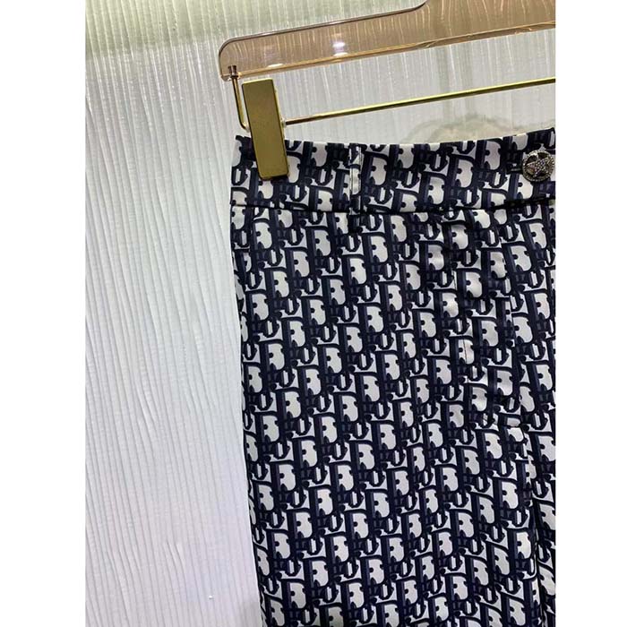 Dior CD Men Dior Chez Moi Pants Blue Oblique Silk Twill