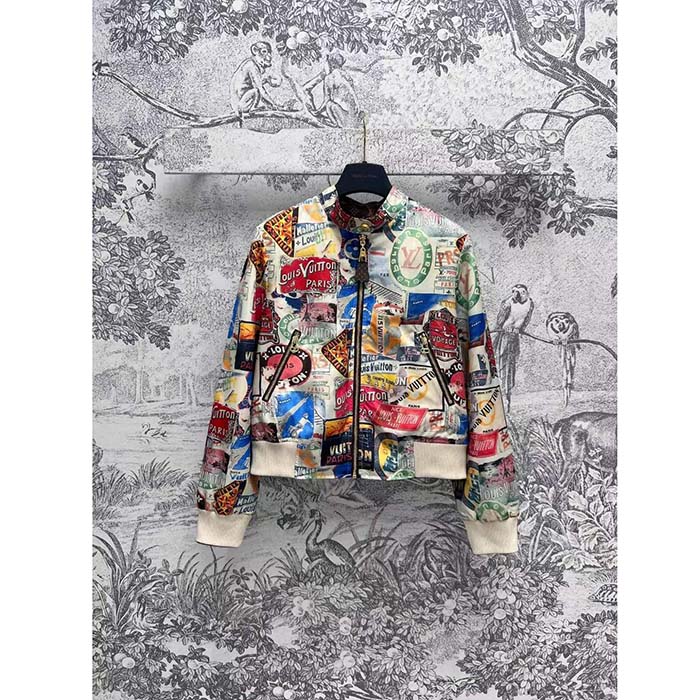 Louis Vuitton LV Women Reversible Elysee Palace Bomber Jacket Brown Double Sided