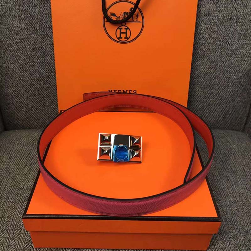 Hermes Women Collier De Chien Belt Buckle & Reversible Leather Strap 24 mm