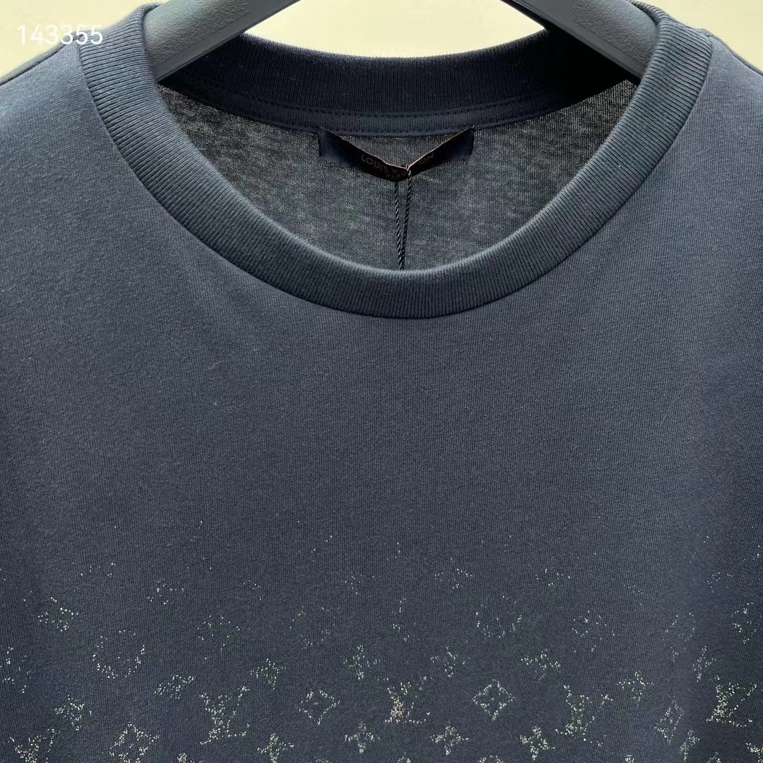 Louis Vuitton Women Mental LVSE Monogram Gradient T-Shirt Cotton Regular Fit Dark Ocean