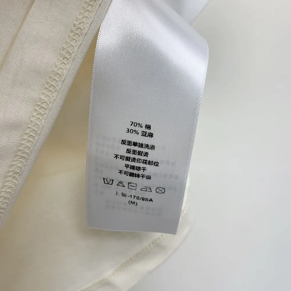 Dior Men T-Shirt White Cotton and Linen Jersey with Black Dior Cabinet de Curiosités Motif