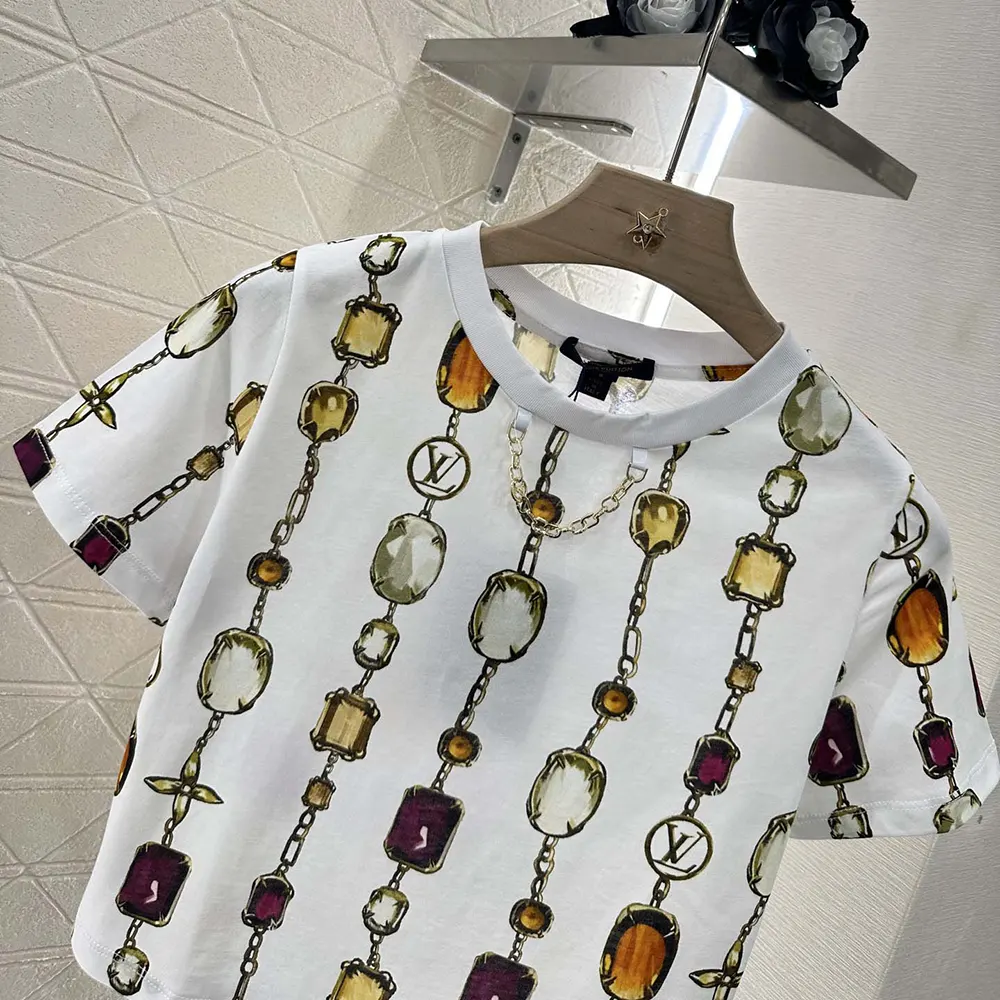 Louis Vuitton Women Necklace Print Crop Top 1AI438