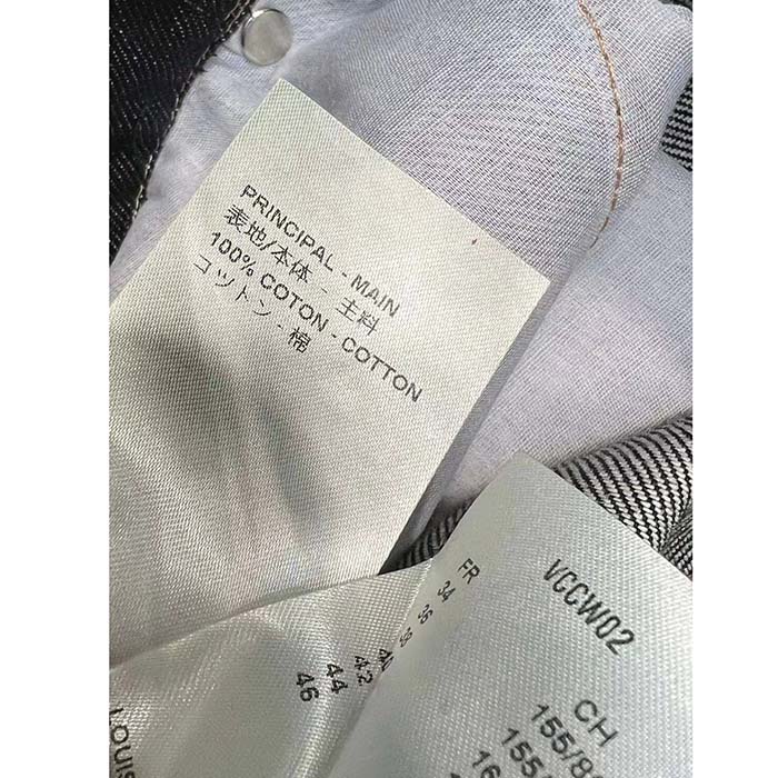 Louis Vuitton Women LV Eyelet Belt Denim Skirt Navy 1AFGNY