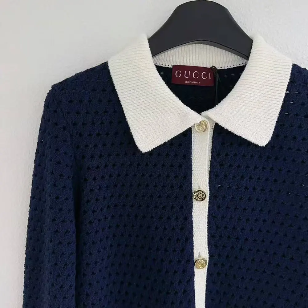 Gucci Women Fine Cotton Crochet Cardigan 836184 XKESV