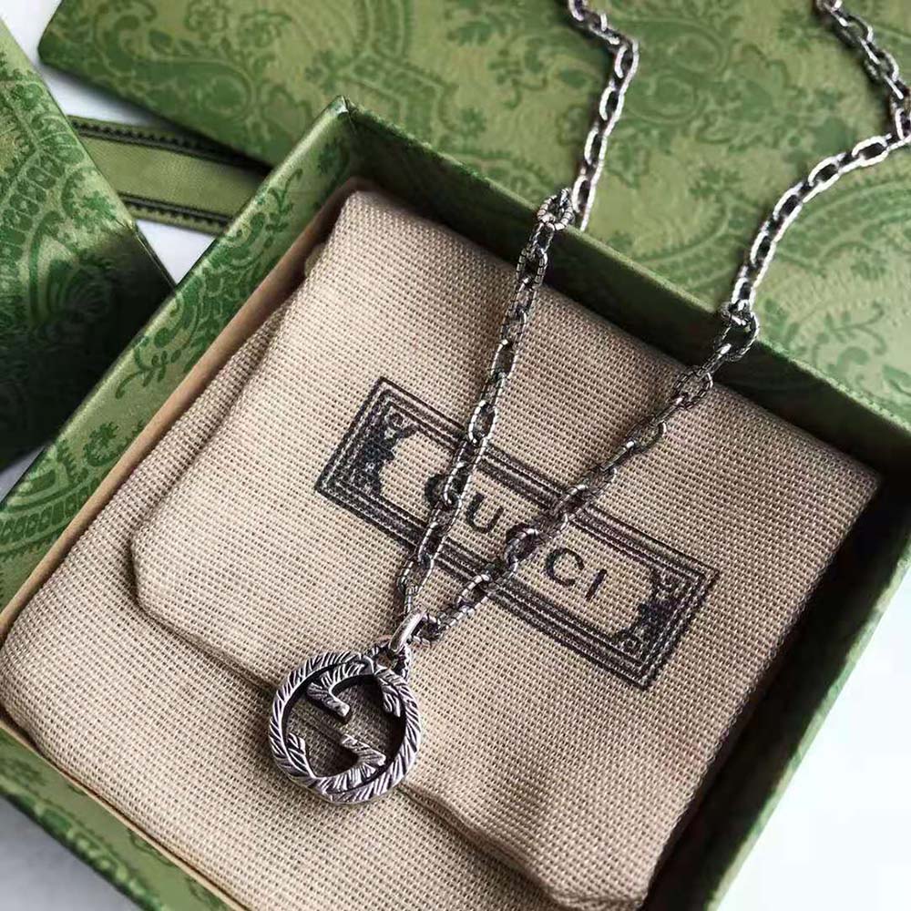 Gucci Women Interlocking G Pendant Necklace