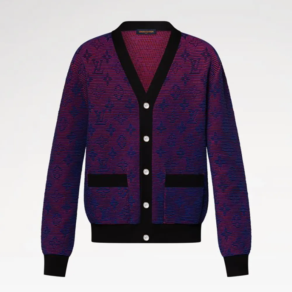 Louis Vuitton Women Optical Monogram Jacquard Cardigan 1AGTKS