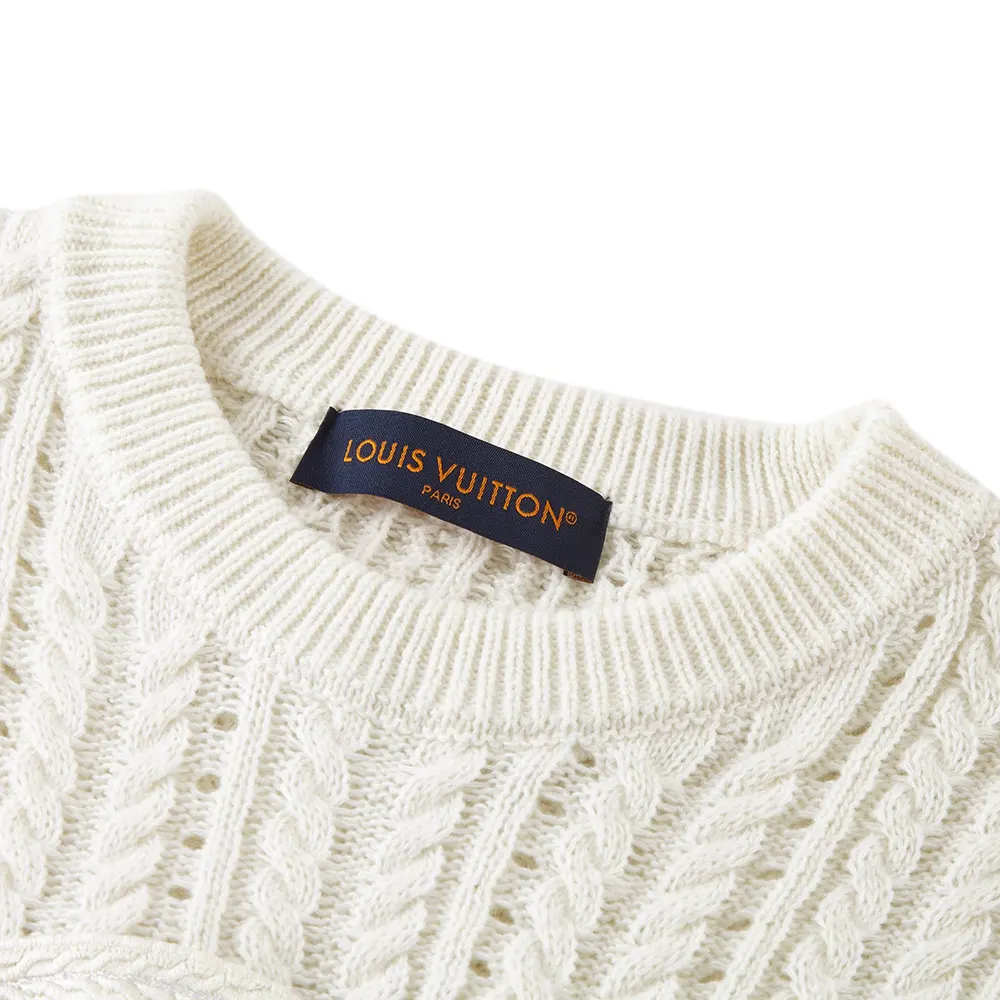 Louis Vuitton Women Long-Sleeved Cable-Knit Crewneck 1AHVOG