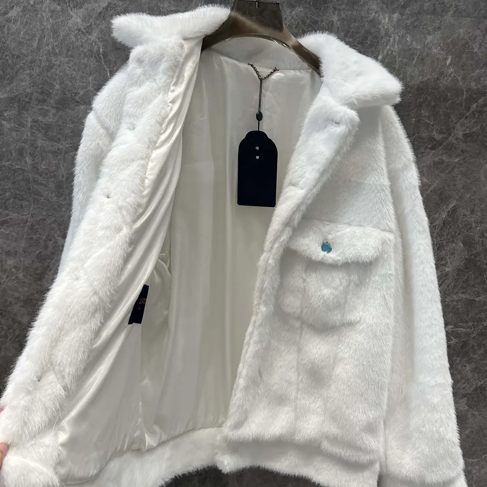 Louis Vuitton Women Mink Trucker Jacket 1AFXB5