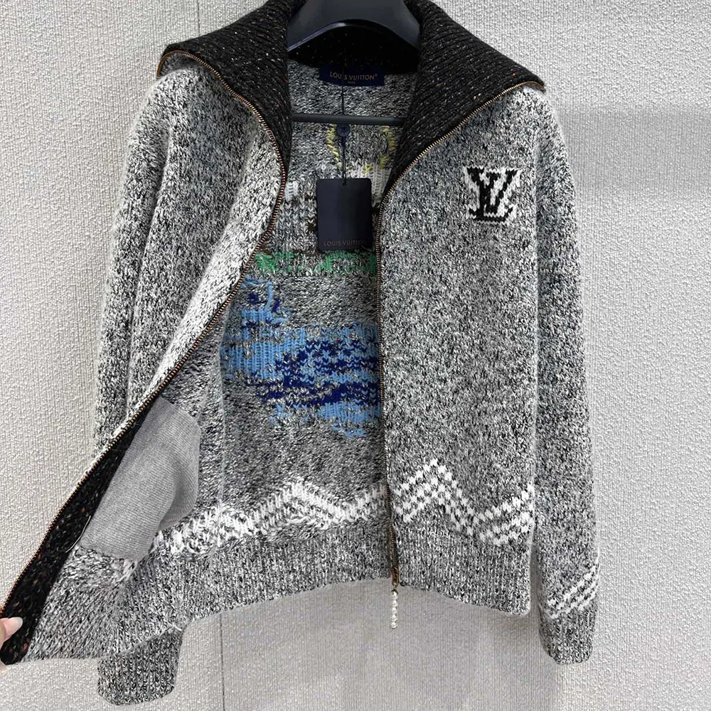 Louis Vuitton Women Zippered Knitted Blouson 1AIMD0
