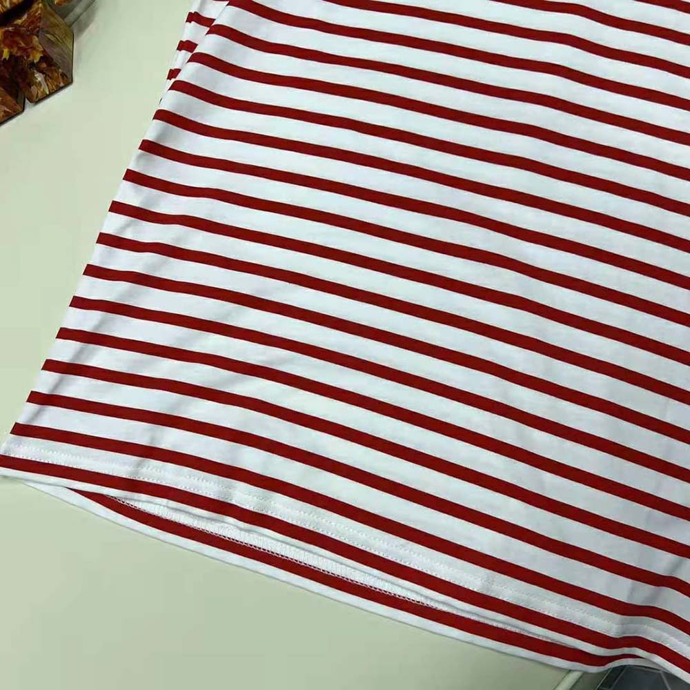 Prada Women Printed Interlock T-shirt-Red