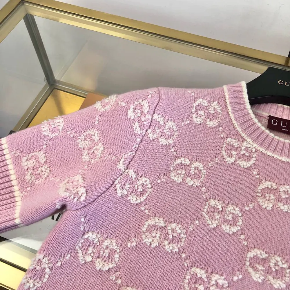 Gucci Women GG Wool Boucle Jacquard Top 770059XKCNA6011