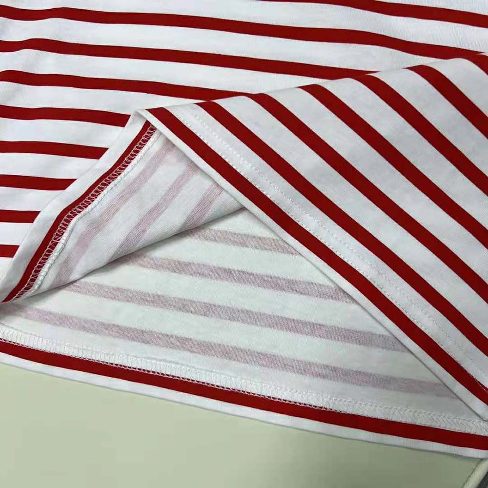 Prada Women Printed Interlock T-shirt-Red