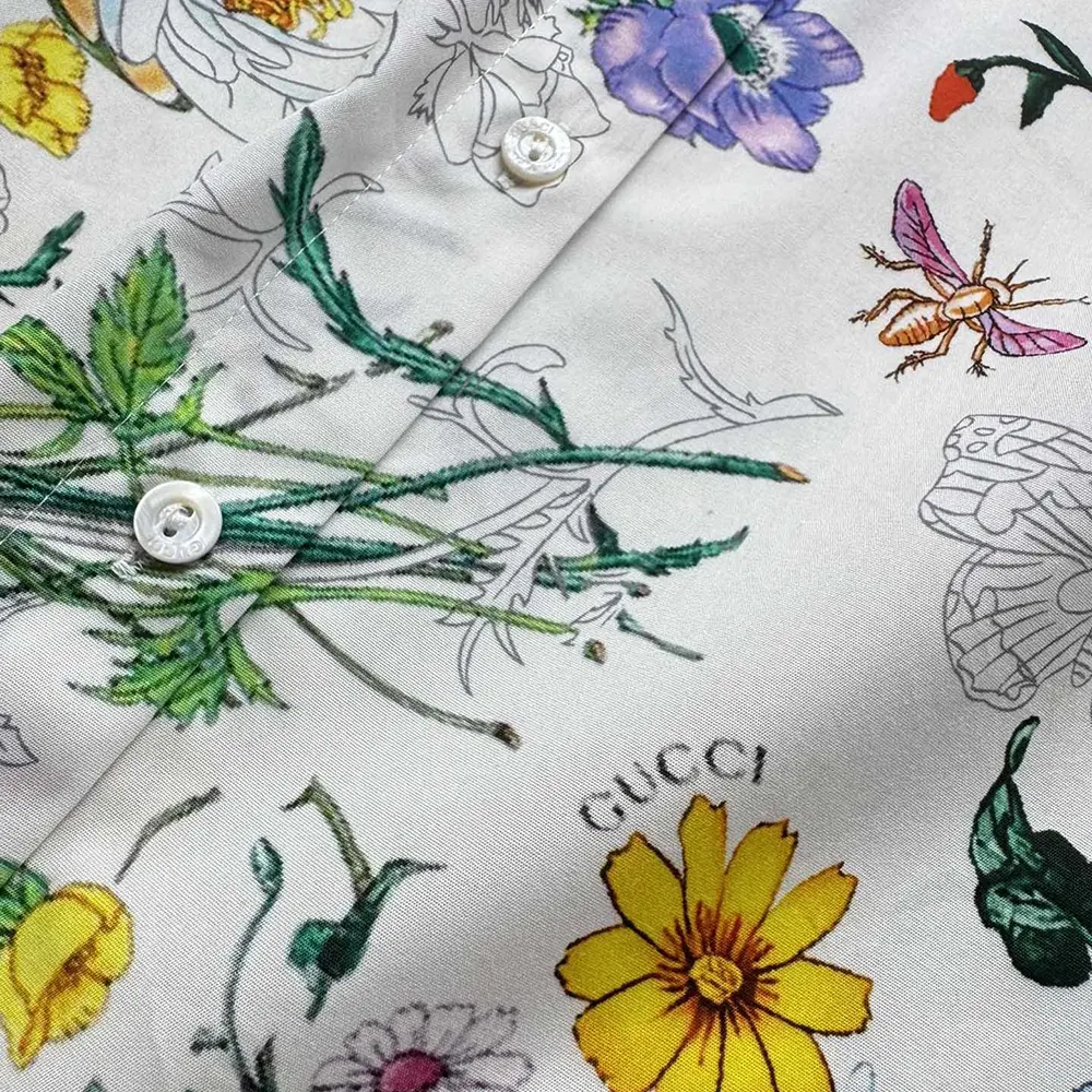 Gucci Women Printed Cotton Poplin Shirt 835947Z7AS6