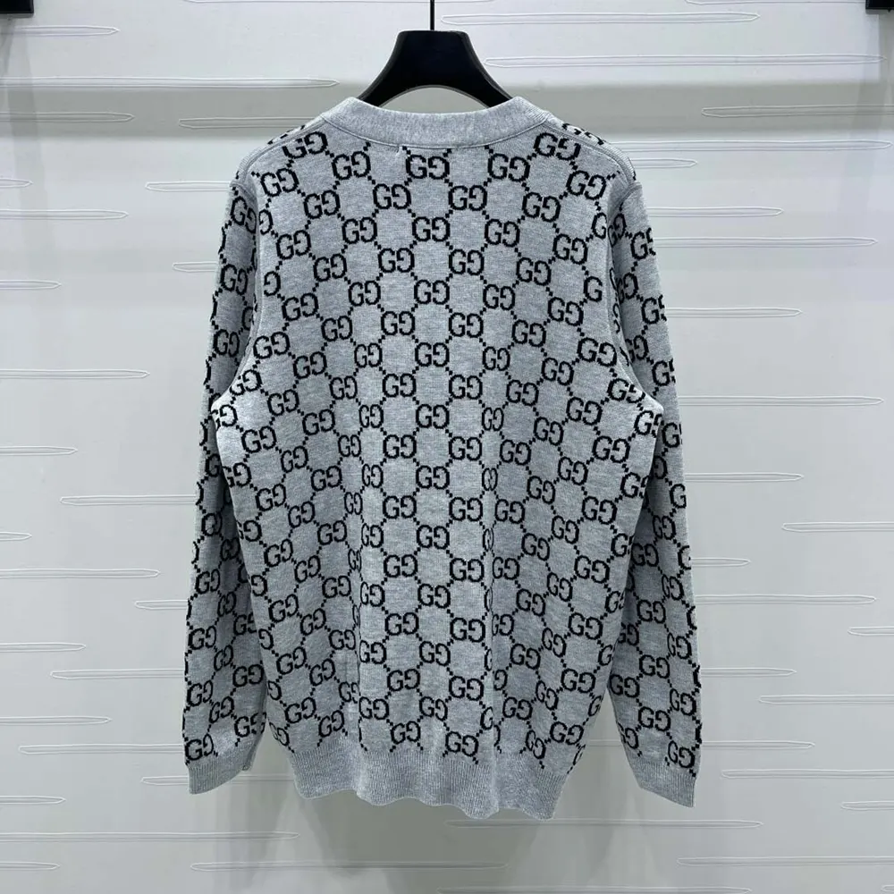 Gucci Women Reversible GG Wool Jacquard Cardigan ‎798157XKEJP1045