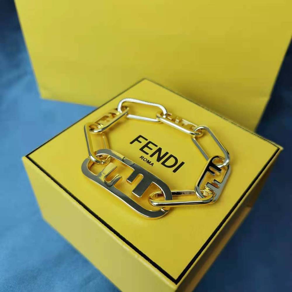 Fendi Women Olock Bracelet Gold-Colored