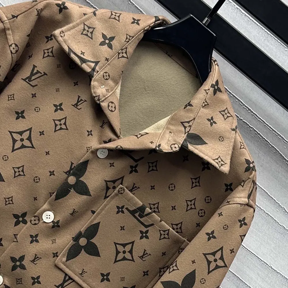 Louis Vuitton Women Monogram Double Face Wool Silk And Cashmere-Blend Overshirt 1AFYF7