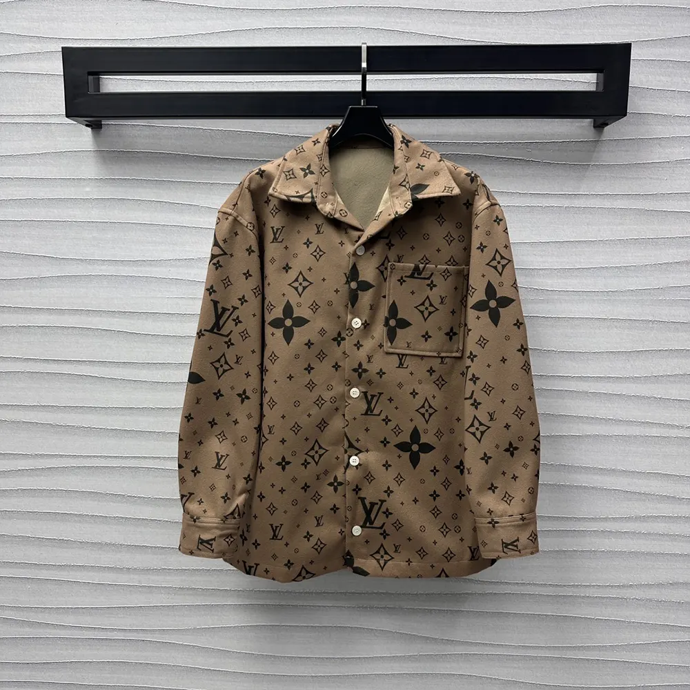 Louis Vuitton Women Monogram Double Face Wool Silk And Cashmere-Blend Overshirt 1AFYF7