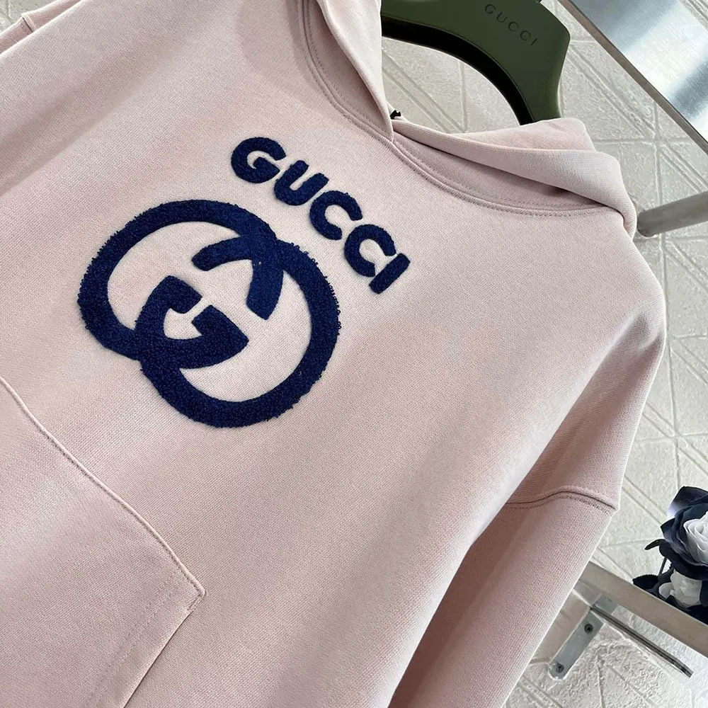 Gucci Men Cotton Jersey Sweatshirt with Embroidery 768122XJF8S5874