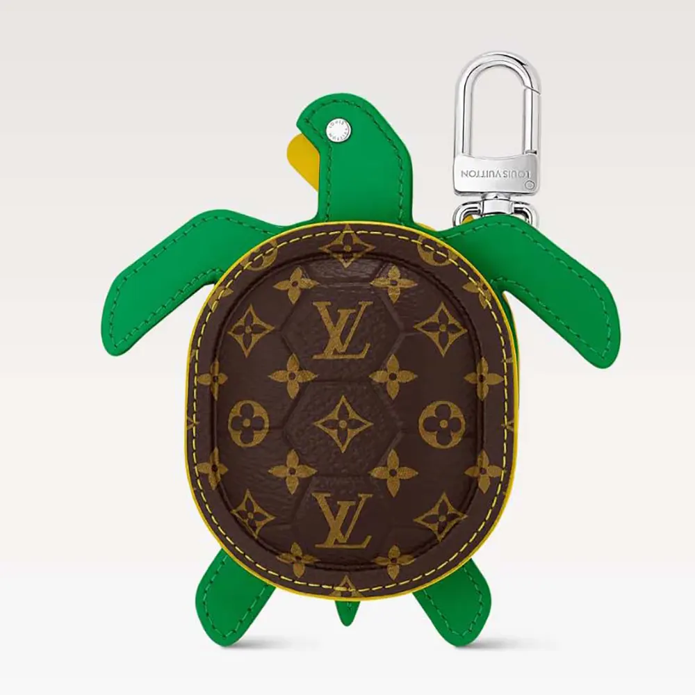 Louis Vuitton LV Women LV Turtle Pouch Bag Charm-Brown M01471