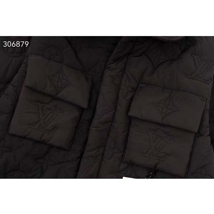 Louis Vuitton Women LV Monogram Padded Light Blouson Polyamide Black Loose Fit