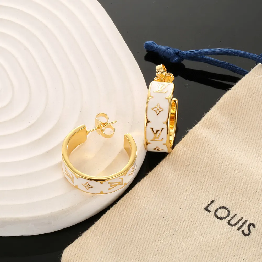 Louis Vuitton Women LV Nanogram Enamel Earrings M01830