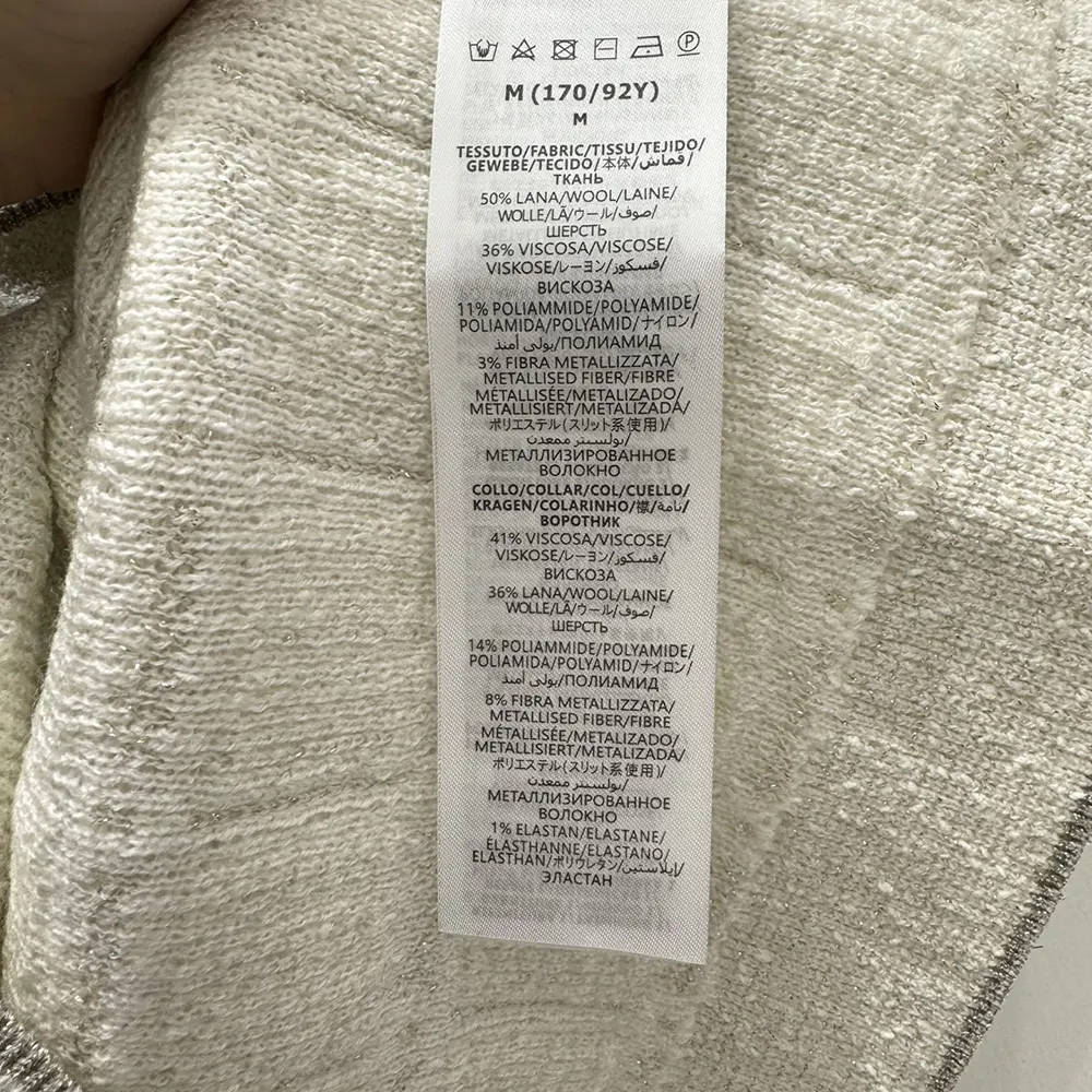 Gucci Women Wool and Lame Check Jacquard Top 811552XKEDI9237