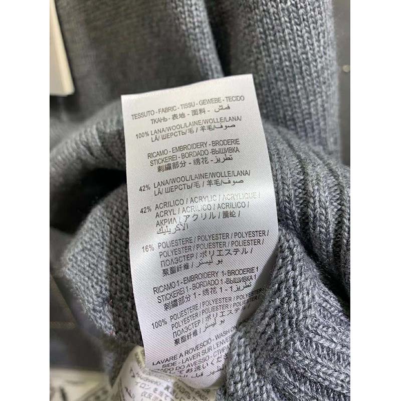 Gucci Women Cashmere Top with Horsebit Crewneck Gold-Toned Metal