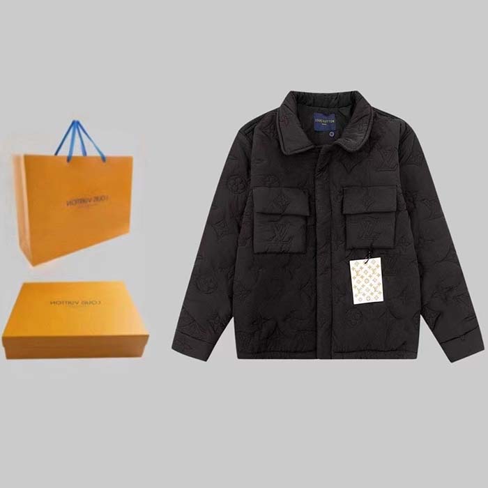 Louis Vuitton Women LV Monogram Padded Light Blouson Polyamide Black Loose Fit