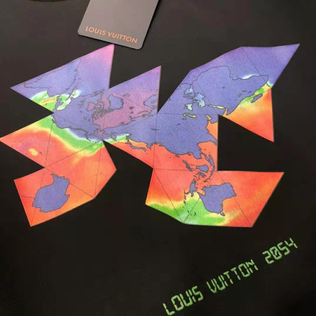 Louis Vuitton Women 2054 Printed Flower Packable T-Shirt Polyamide Slim Fit-Black