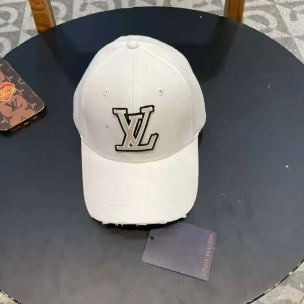 Louis Vuitton Unisex LV Signature Cap Cotton Embroidered LV Fall Signature